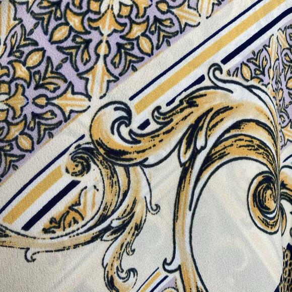 Chico's Regal Print Popover Tunic Top Size 2 Large Statement‎ Flowy Oversized - Picture 10 of 13